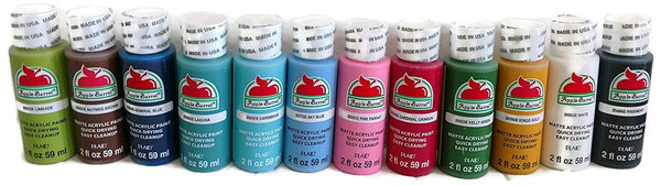 Apple Barrel Essentials 12 Color Paint Set