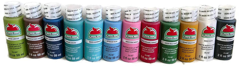 Apple Barrel Essentials 12 Color Paint Set