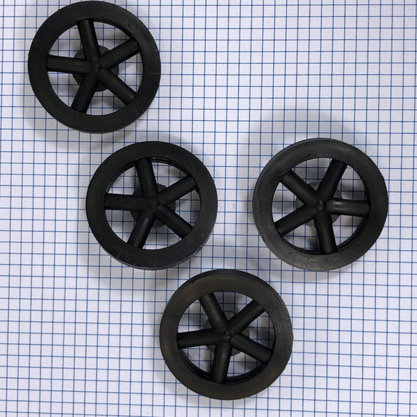 Co2 Dragster Wheels - Hobby Wheels for Miniature Cars and Educational Project Kits using 1/8" Axles