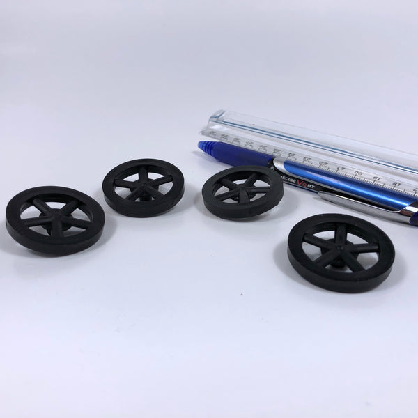Co2 Dragster Wheels - Hobby Wheels for Miniature Cars and Educational Project Kits using 1/8" Axles