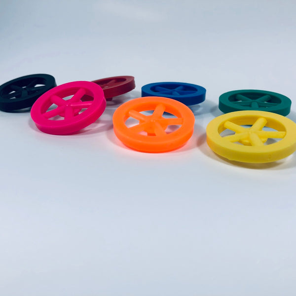 Co2 Dragster Wheels - Hobby Wheels for Miniature Cars and Educational Project Kits using 1/8" Axles