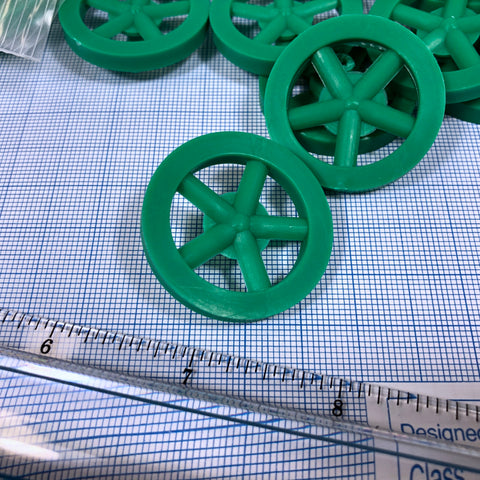 Co2 Dragster Wheels - Hobby Wheels for Miniature Cars and Educational Project Kits using 1/8" Axles