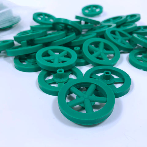 Co2 Dragster Wheels - Hobby Wheels for Miniature Cars and Educational Project Kits using 1/8" Axles