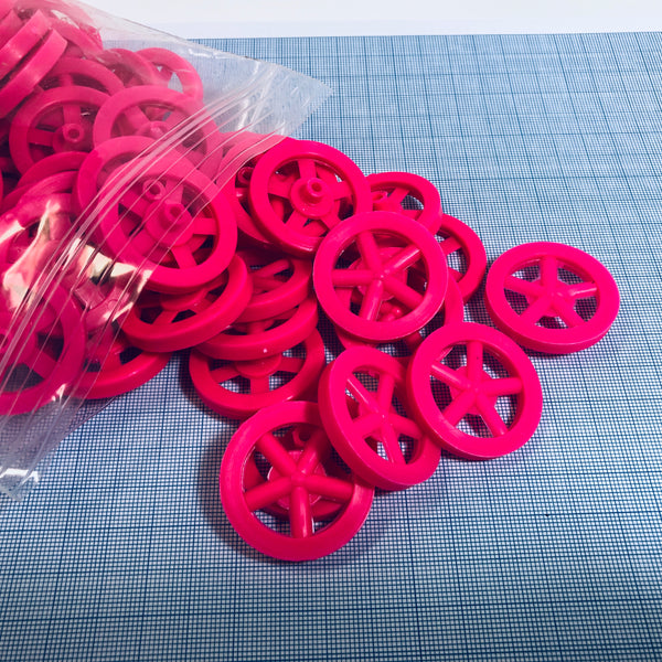 Co2 Dragster Wheels - Hobby Wheels for Miniature Cars and Educational Project Kits using 1/8" Axles