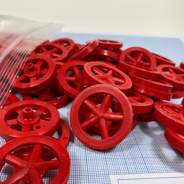 Co2 Dragster Wheels - Hobby Wheels for Miniature Cars and Educational Project Kits using 1/8" Axles