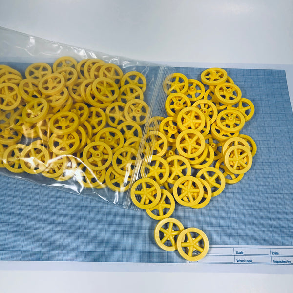 Co2 Dragster Wheels - Hobby Wheels for Miniature Cars and Educational Project Kits using 1/8" Axles